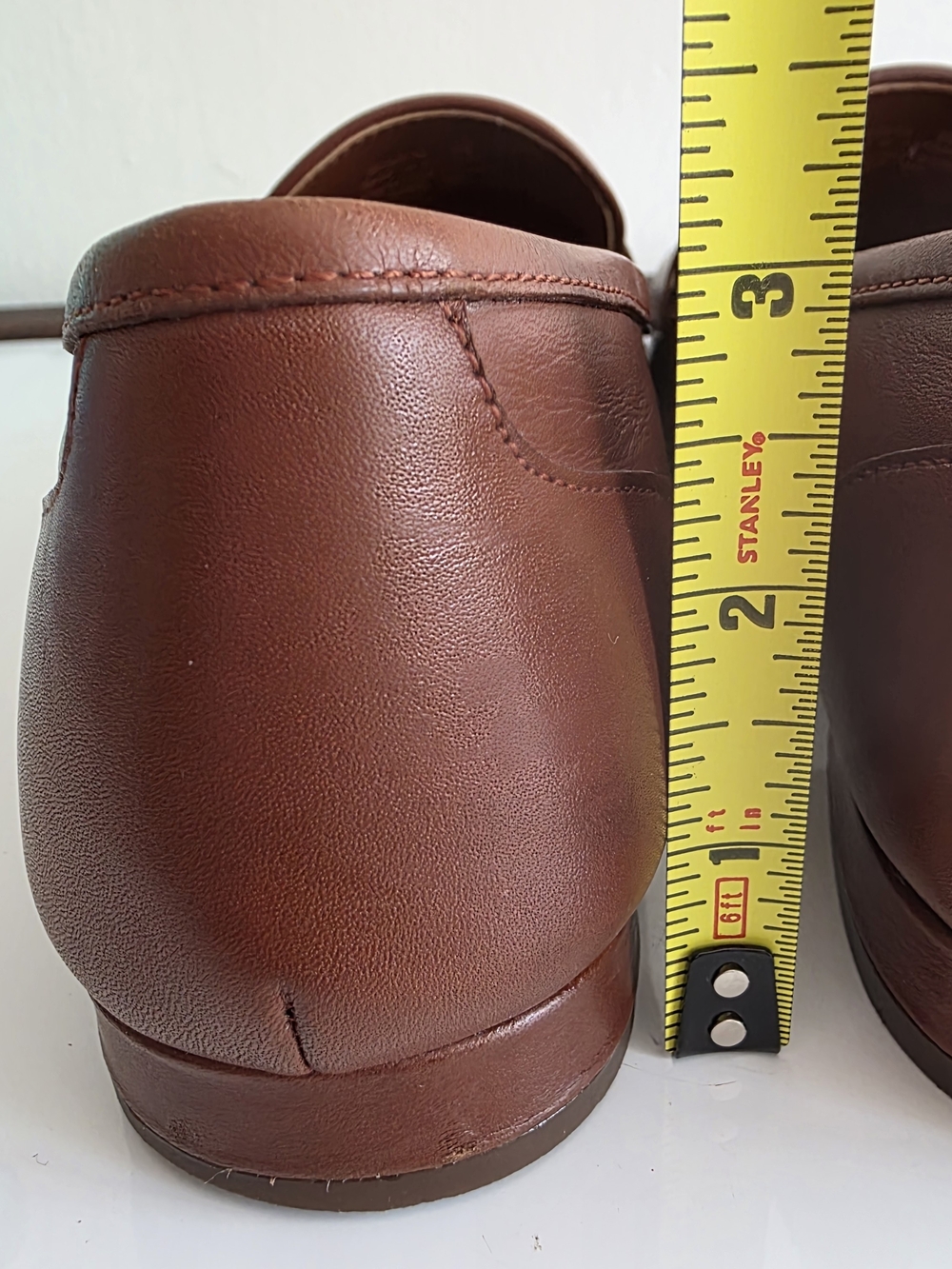 Cole Haan Women's Chestnut Leather Penny Loafers - Picture 11 of 12